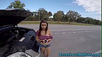 Amateur tiny teeny with bigtits fucked and spunk for cash pov